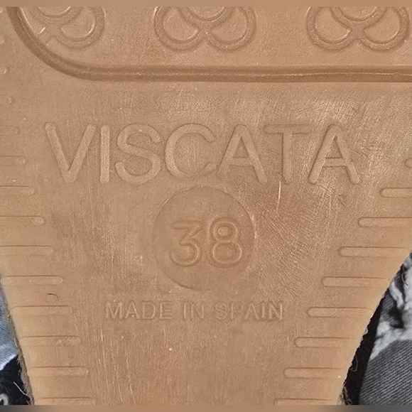 Viscata Gavina Canvas Espadrille Sandal Wedges Size EU38 (US 7.5) - Picture 5 of 6